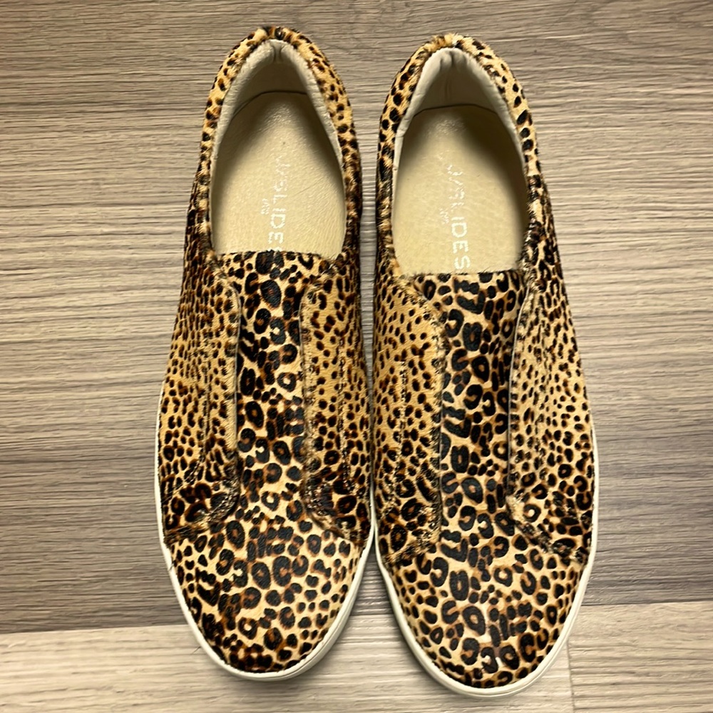J/Slides Heidi Natural/Black Leopard 9.5 M